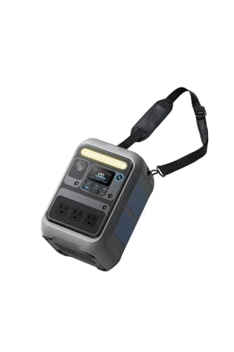 Anker Solix C300 Portable Power Station ポータブル電源 288Wh 小型軽量 1.1時間満充電 高出力AC ストラップ付属 リン酸鉄 蓄電池 ポータブルバッテリー ソーラーパネル対応 キャンプ アウトドア 車中泊 停電対策 防災 (ダークグレー)