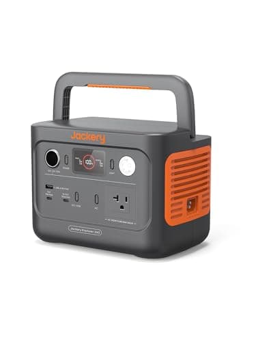 Jackery (ジャクリ) ポータブル電源 240 New 256Wh リン酸鉄 長寿命 定格出力300W 瞬間最大600W 60分急速充電 スマホ タブレット充電用 モバイルバッテリー コンパクト UPS機能 アプリ遠隔操作 純正弦波 AC100V 50Hz/60Hz 車中泊 停電対策 防災対策 ジャクリ [型番:JE-240A]