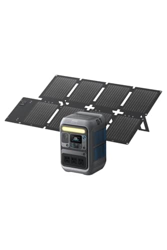 Anker Solix C300 Portable Power Station with Solix PS60 Compact Portable Solar Panel 288Whポータブル電源と60Wソーラーパネルセット 定格出力300W 小型軽量 持ち運び便利 コンパクト パワフル リン酸鉄 太陽光発電セット キャンプ アンカー