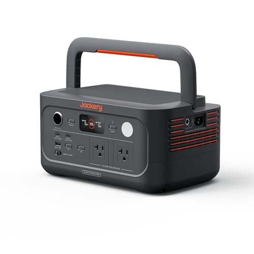 Jackery (ジャクリ) ポータブル電源 500 New 512Wh リン酸鉄 長寿命 定格出力500W 瞬間最大1000W コンパクト 1.3時間でフル充電 UPS機能 アプリ遠隔操作 純正弦波 AC100V 50Hz/60Hz対応 車中泊 家庭用 蓄電池 停電対策 台風対策 節電対策 防災対策 ジャクリ