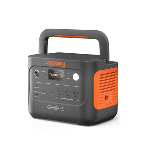 Jackery (ジャクリ) ポータブル電源 1000 New 1070Wh 業界トップの軽さとコンパクトボディ 1時間満充電 リン酸鉄 10年長寿命 定格出力1500W 瞬間最大3000W 防災 家庭用 アウトドア用 車中泊 UPS機能 アプリ遠隔操作 純正弦波 AC100V 50Hz/60Hz対応