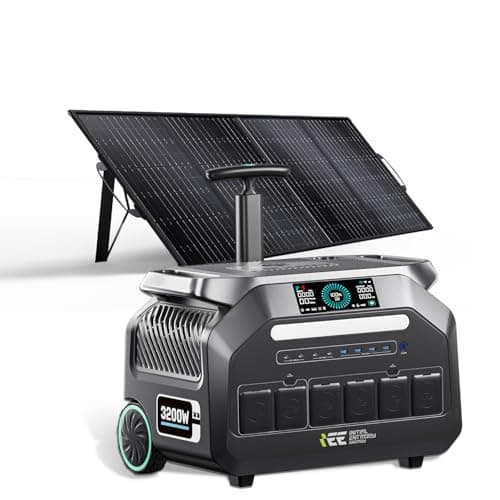 【2025新モデル】IEE P3200 ポータブル電源 ソーラーパネル セット200W 大容量 2048Wh 長寿命15年 リン酸鉄 ポータブルバッテリー 50分超急速充電 定格出力3200W 瞬間最大6400W キャスター付き 16台機器同時充電可能 停電対策 節電 防災推奨 EPS機能 アプリ遠隔操作 純正弦波 AC100V 50Hz/60Hz対応 PSE認証済み